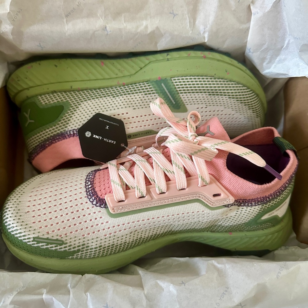 Women's Green and Pink Sneakers